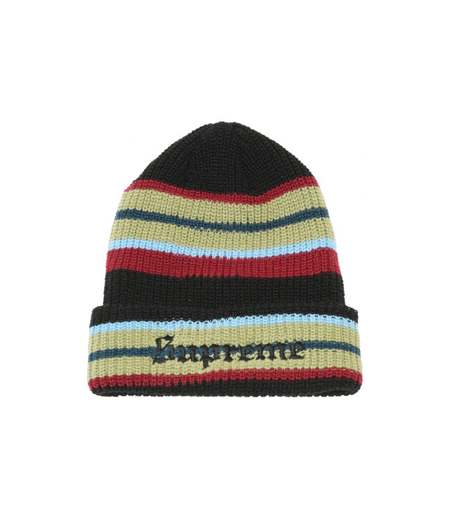 Hype Store Canada / Supreme Bright Stripe Beanie Black - Le