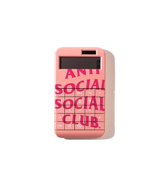 Anti Social Social Club Anti Social Social Club Calculator Pink