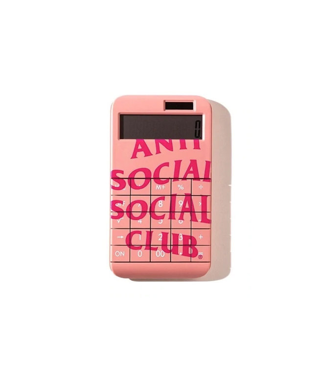 Anti Social Social Club Calculator Pink