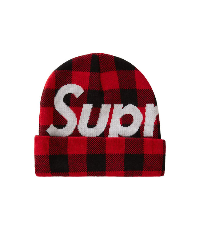 Hype Store Canada / Supreme Big Logo Beanie (FW20) Red Plaid