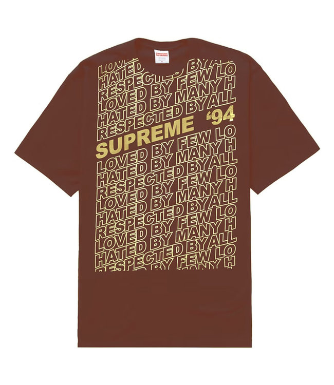 Supreme Respected T-Shirt Brown