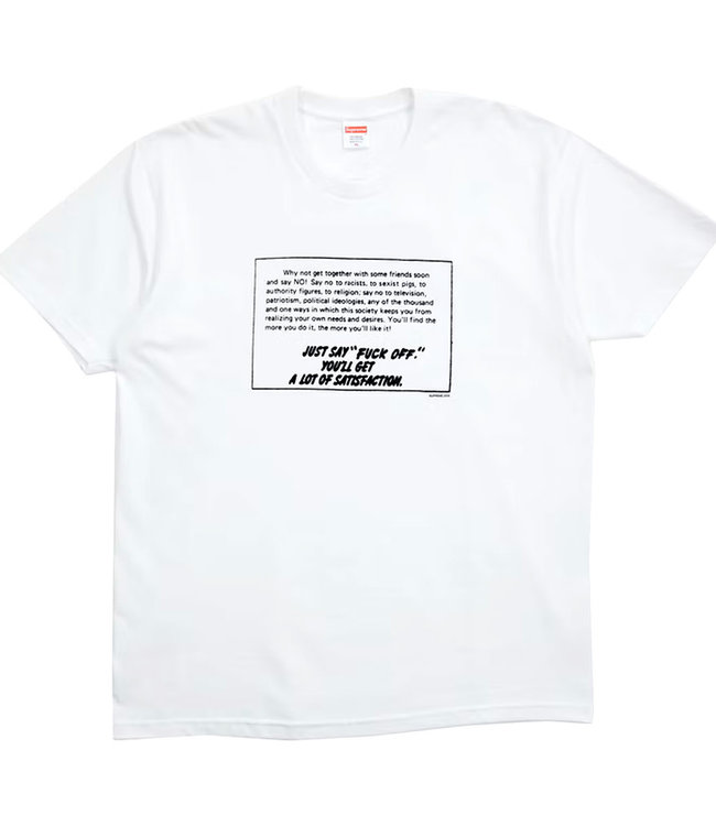 Supreme Just Say No T-Shirt White (M)