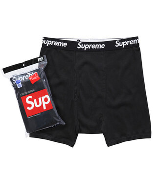 Supreme Supreme Hanes Boxer Briefs (4 Pack) Black