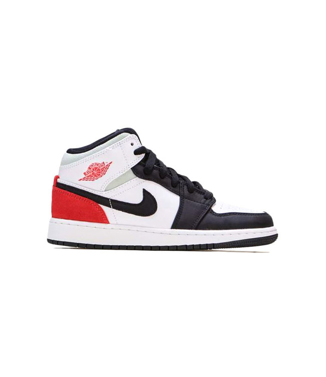 Jordan 1 Mid SE White Black Red Spruce (5.5 Y)