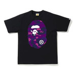 Bape Bape Color Camo Big Ape Head T-Shirt Black/Purple