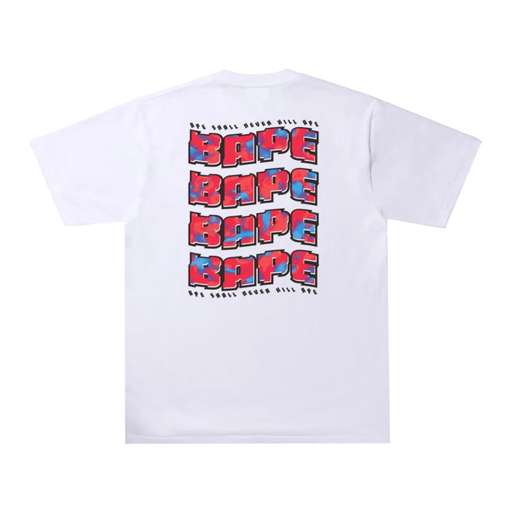 Bape Bape Stroke Camo Distortion T-Shirt White (XL)