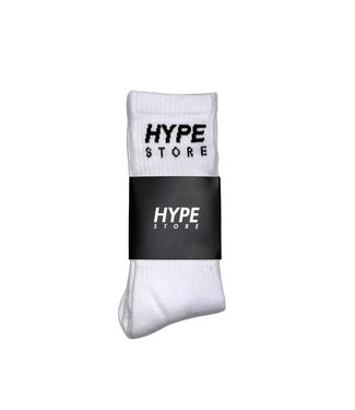 Hype Store Hypestore Logo Socks White OS