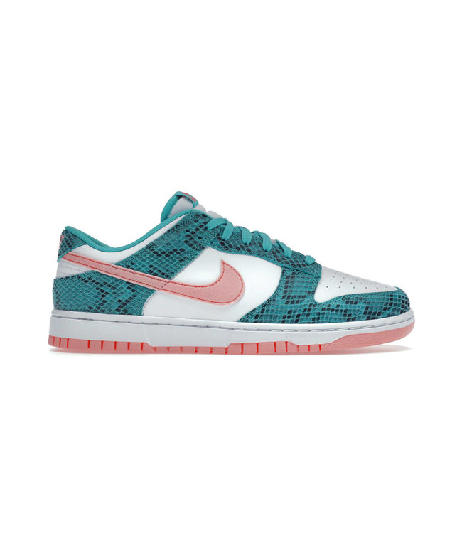 Nike Dunk Low Snakeskin Washed Teal Bleached Coral