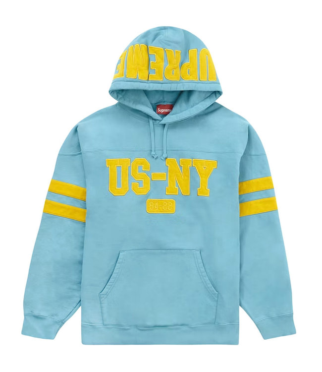 Supreme Supreme US-NY Hoodie Light Aqua (L)