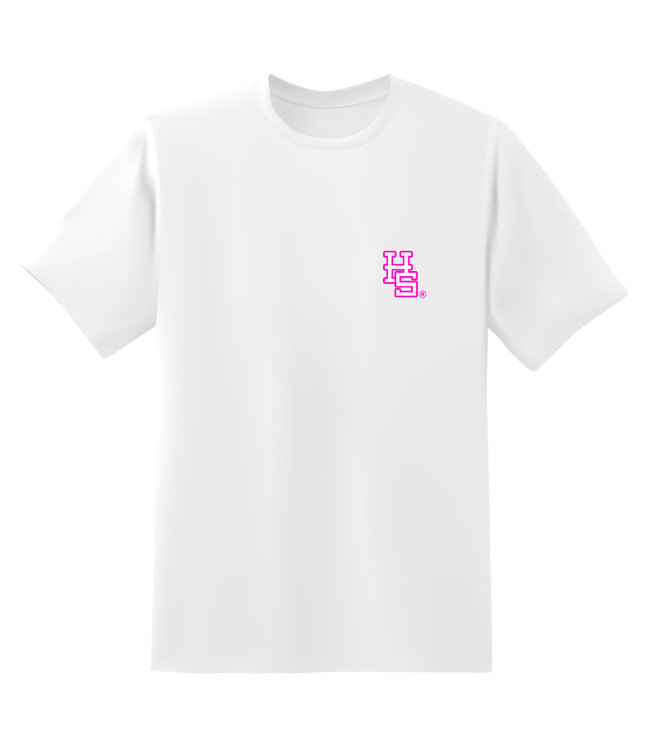 Hypestore Varsity T-Shirt White/Pink XL