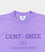 CENT-ONZE Basic T-Shirt Washed Purple