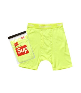 Supreme Supreme Hanes Boxer Briefs (2 Pack) Flourescent Yellow