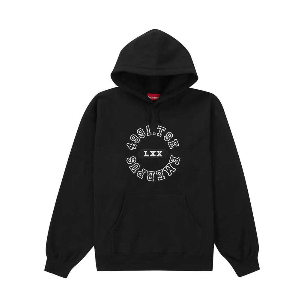 Black supreme lv hoodie sales
