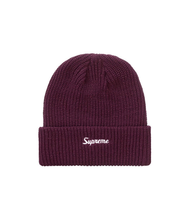 Supreme Loose Gauge Beanie Burgundy