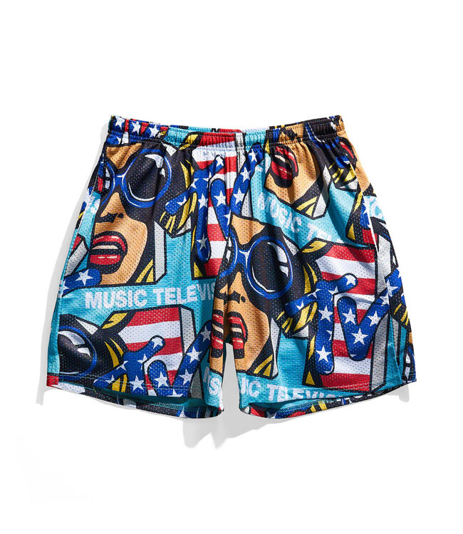 Chalk Line MTV Pop Art Retro Shorts