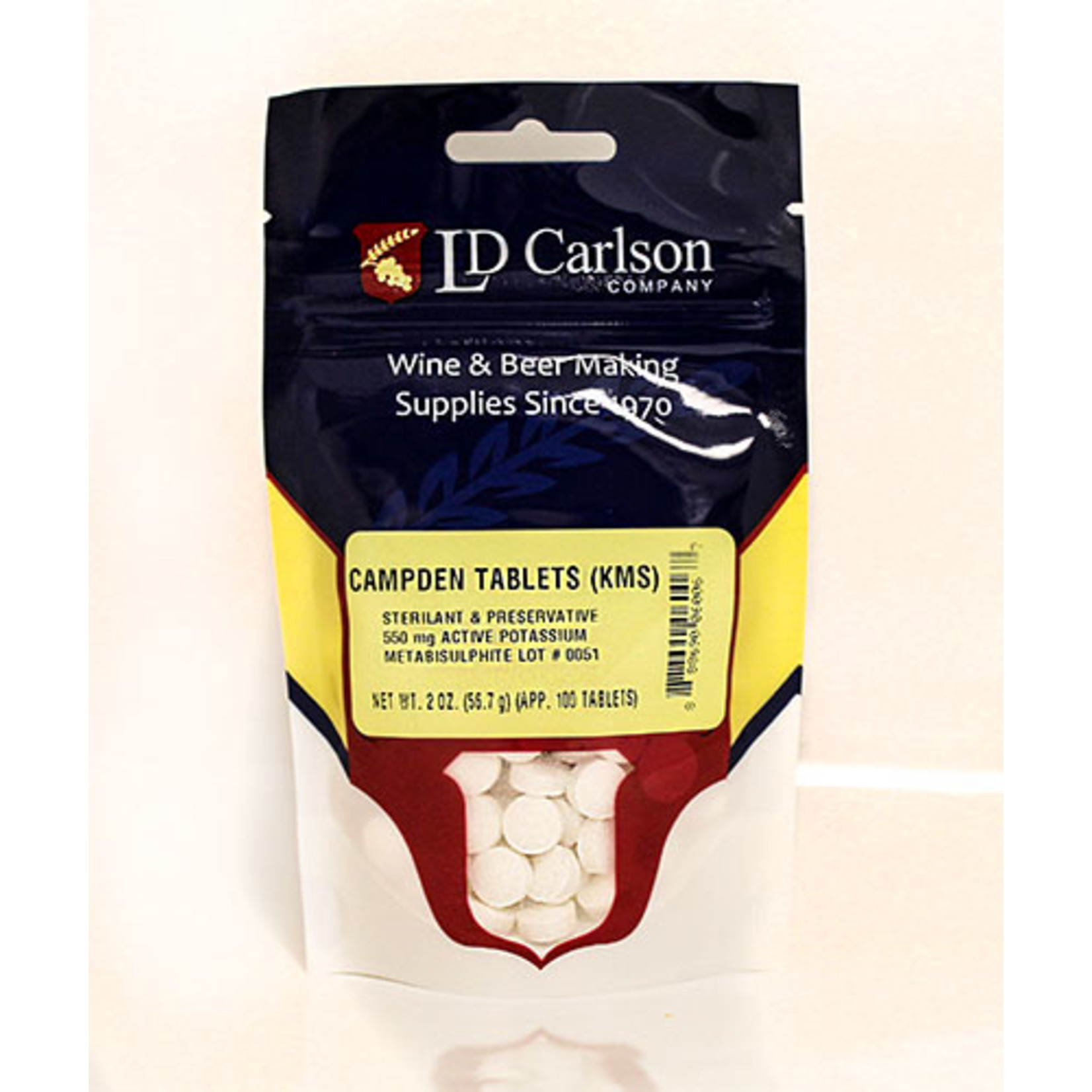 Potassium Campden Tablets 100/Bag