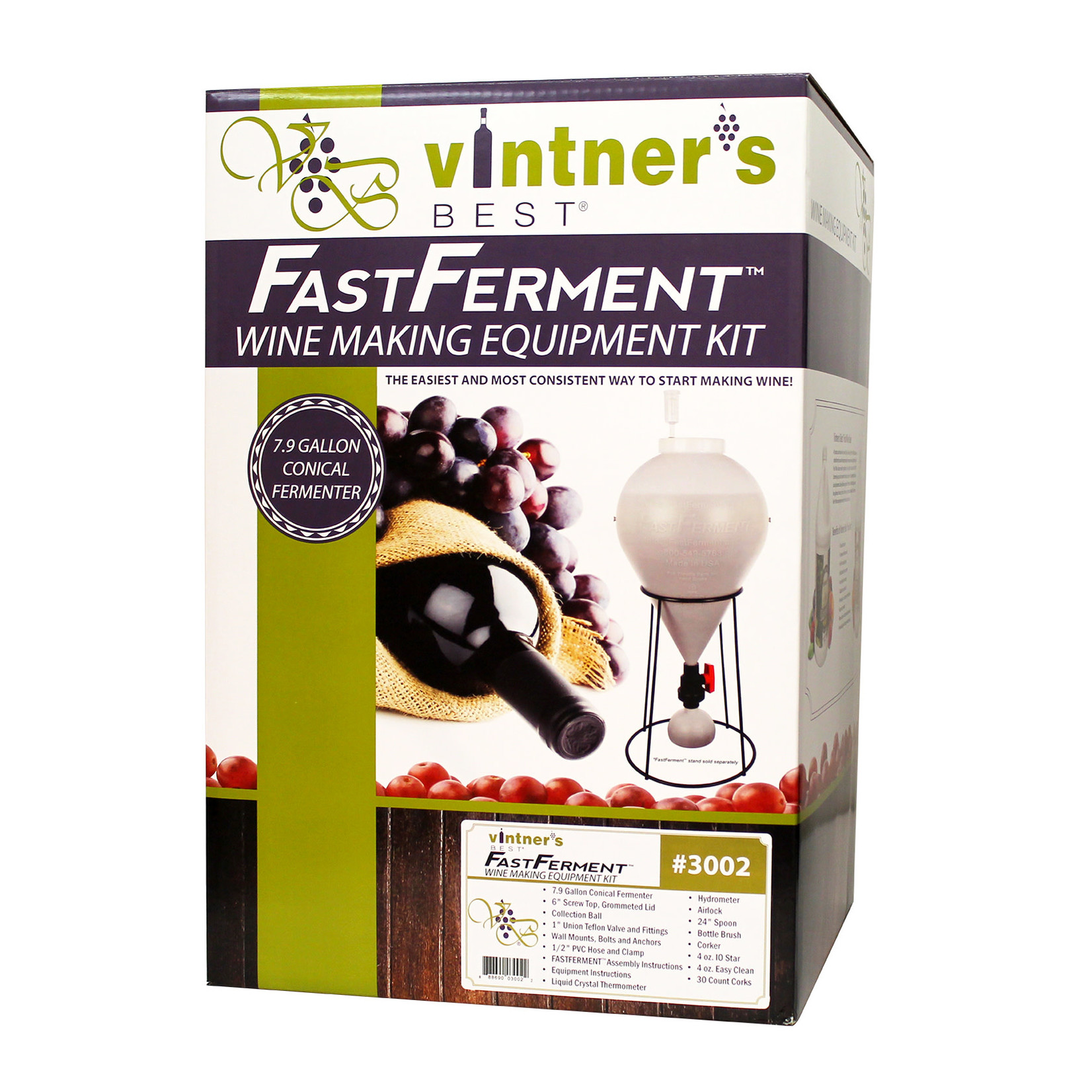 Vintner's Best 3012 Wine Equipment Kit w/ 6 Gal Glass