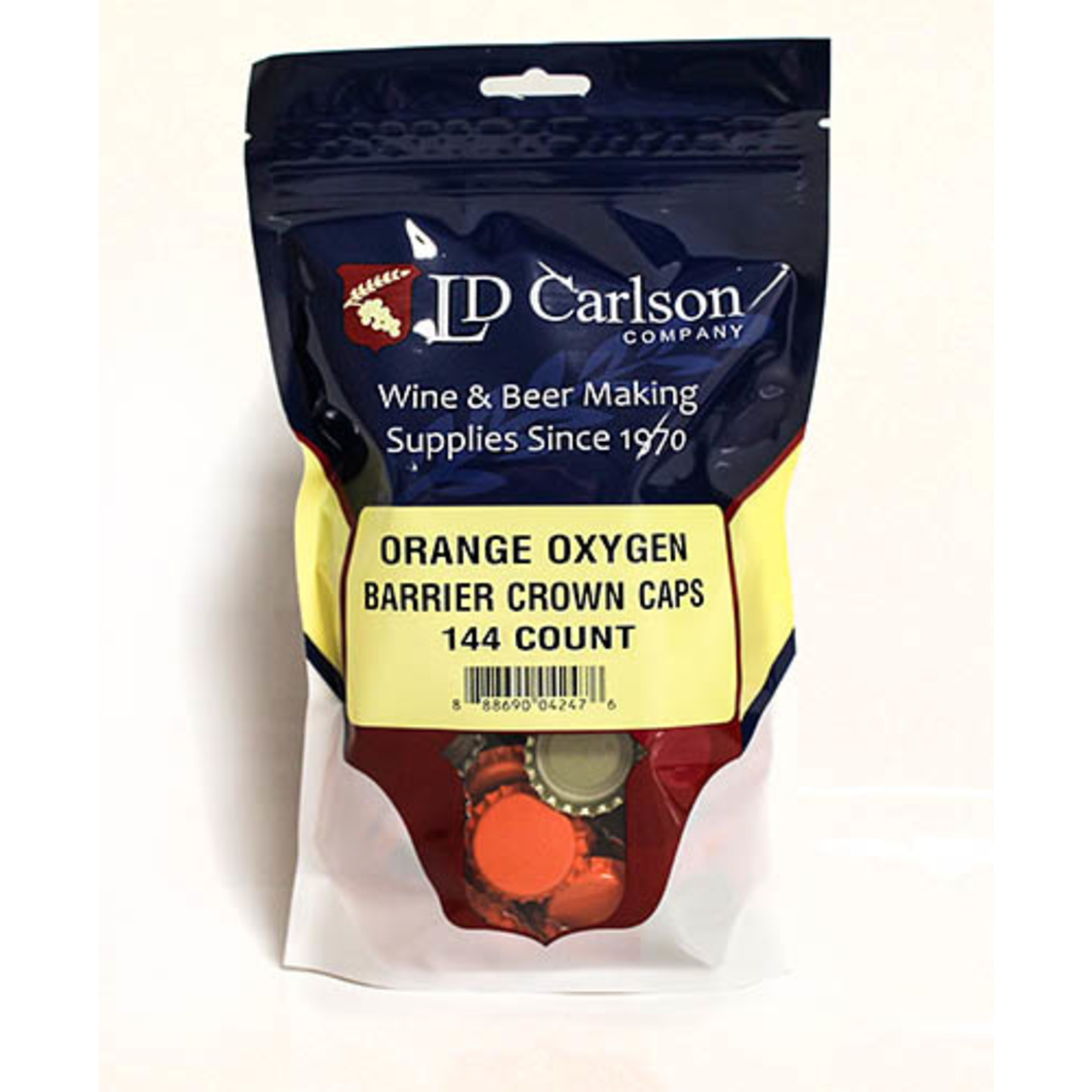 Orange Beer Caps 144/Bag