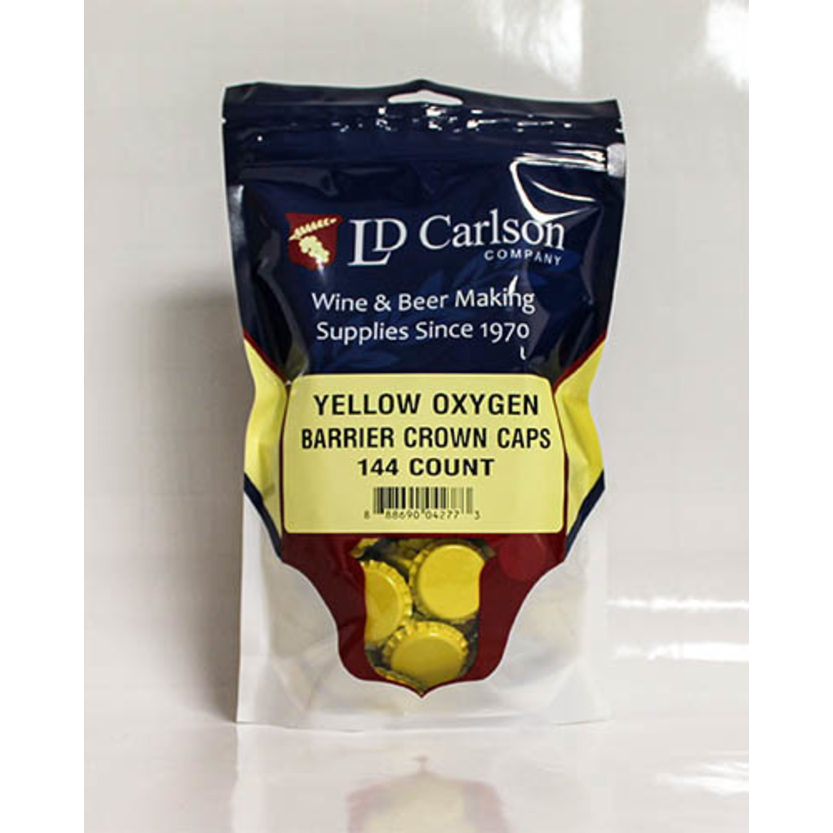 Yellow Beer Caps 144/Bag