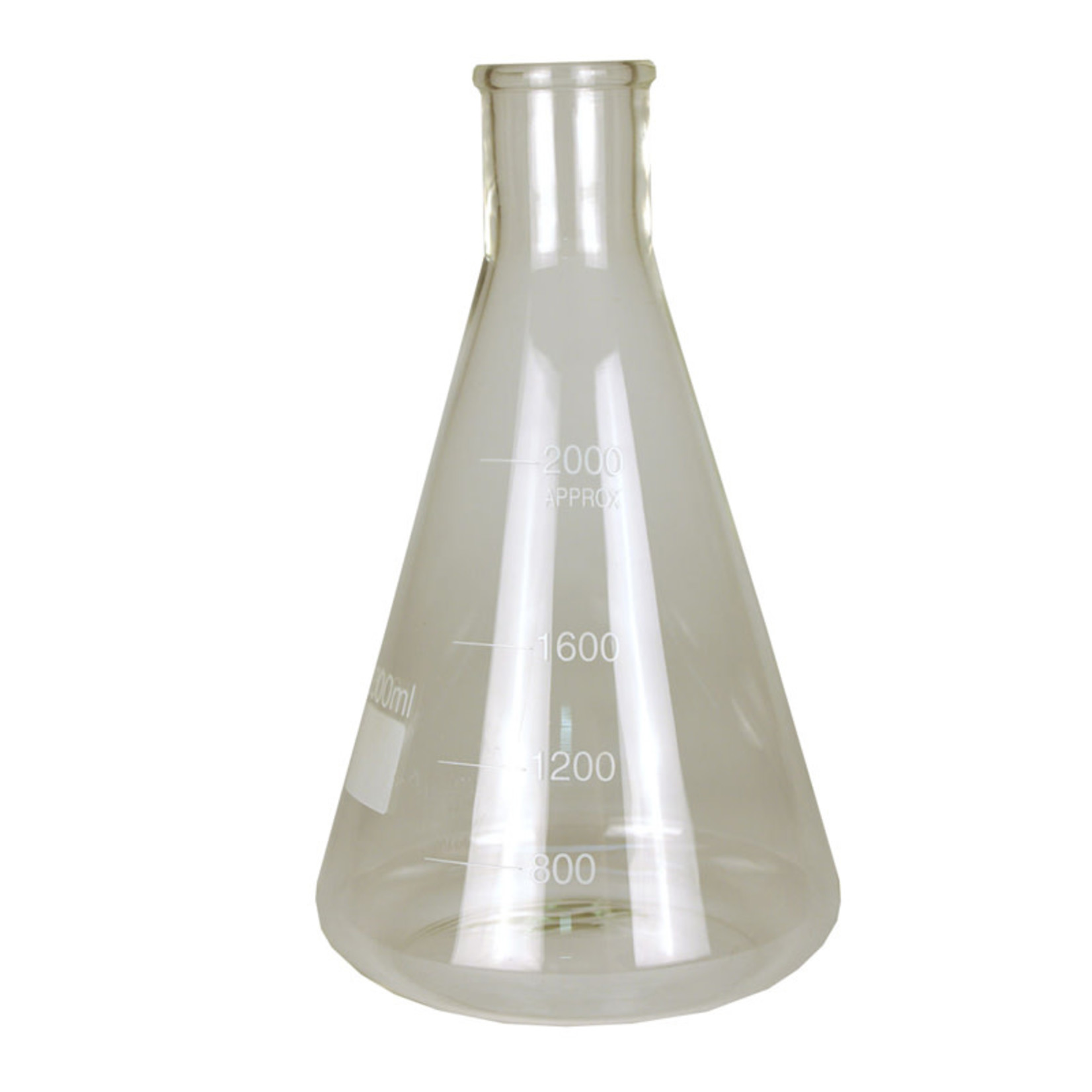 Erlenmeyer Flask 2000mL Accommodates #10 Stopper