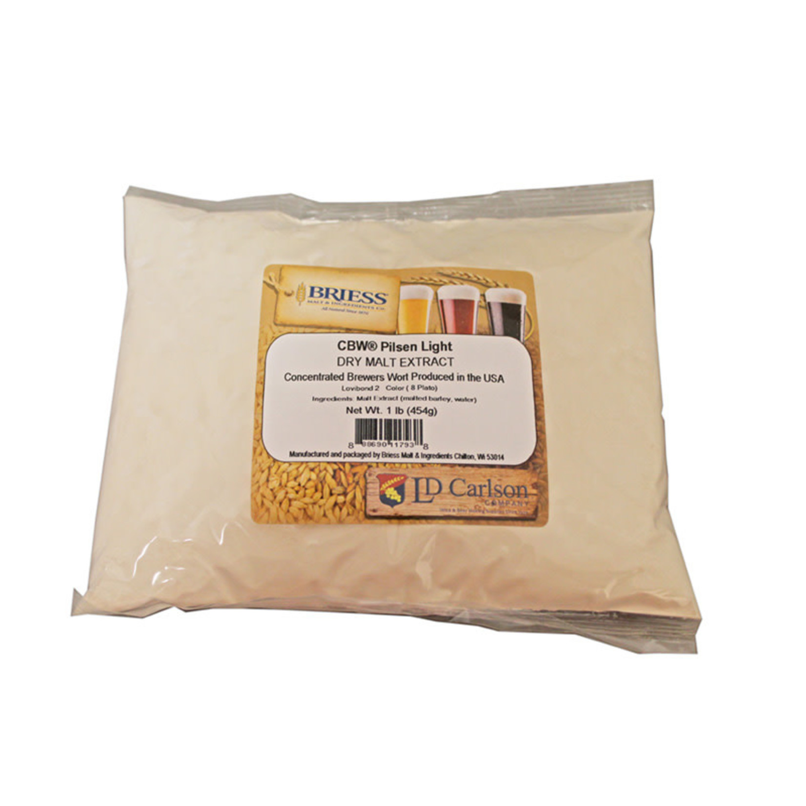 Briess Malting & Ingredient Co. Pilsen Light Dry Malt Extract DME 1 lb