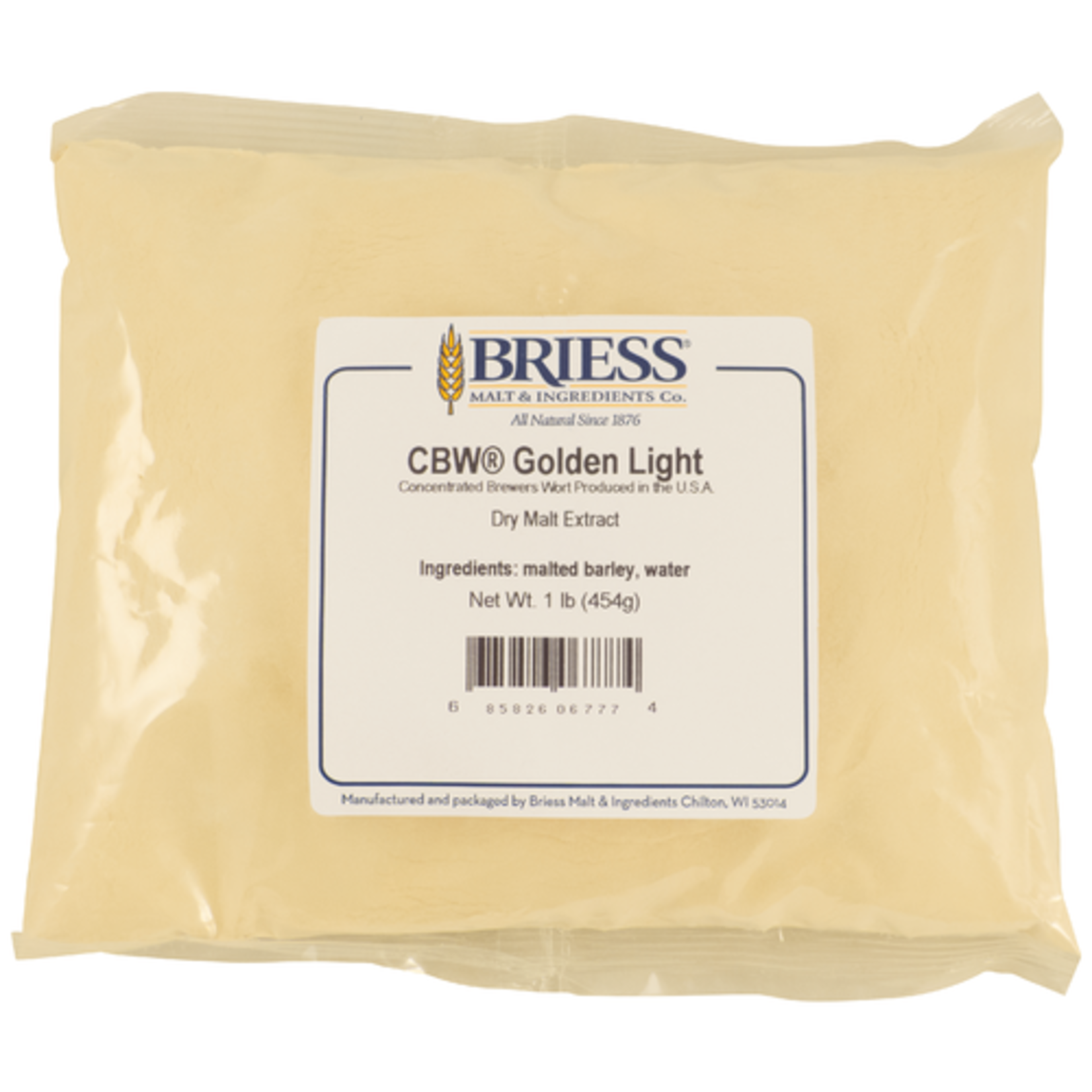 Briess Malting & Ingredient Co. Golden Light Dried Malt Extract DME 1 lb