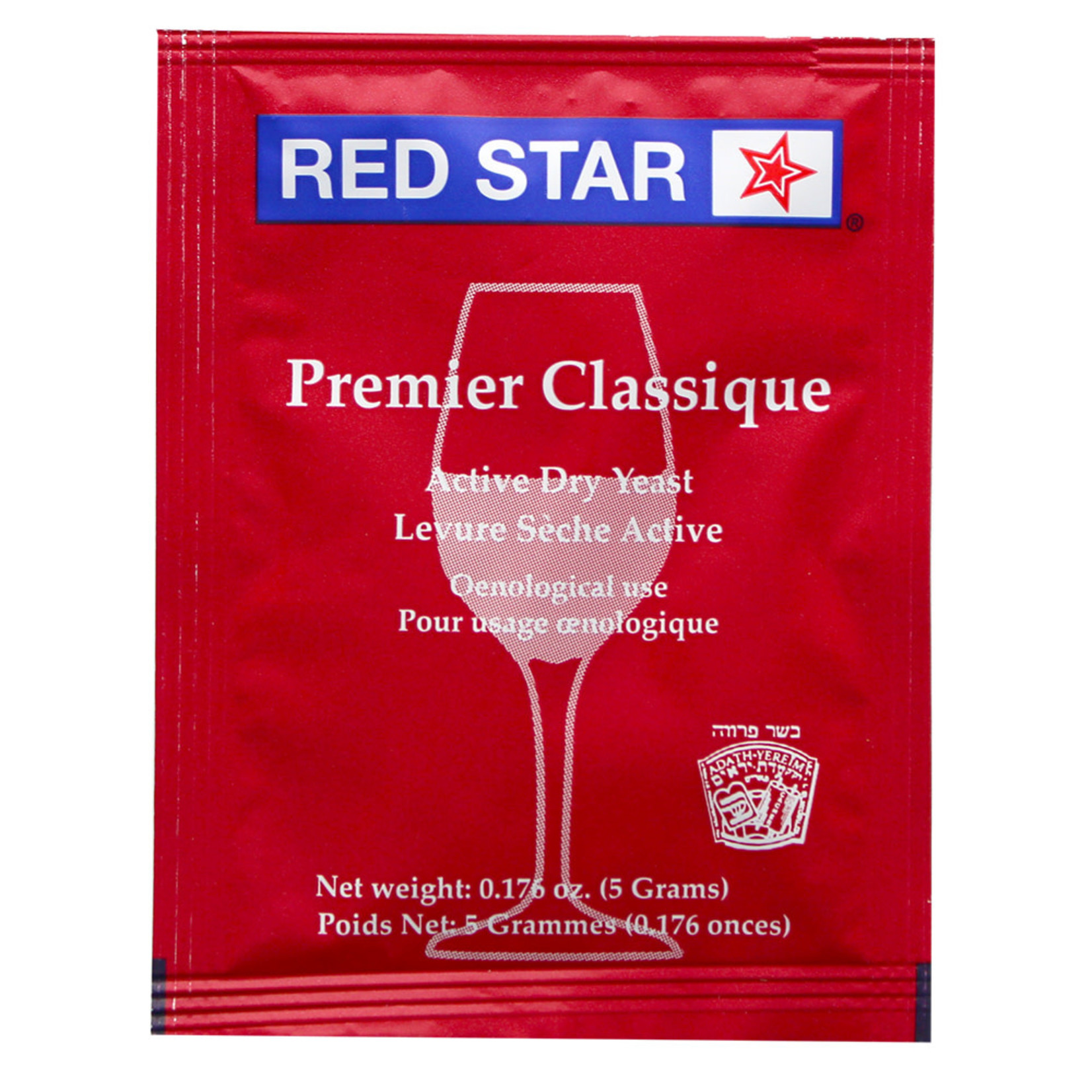 Red Star Premier Classique Dry Wine Yeast 5g