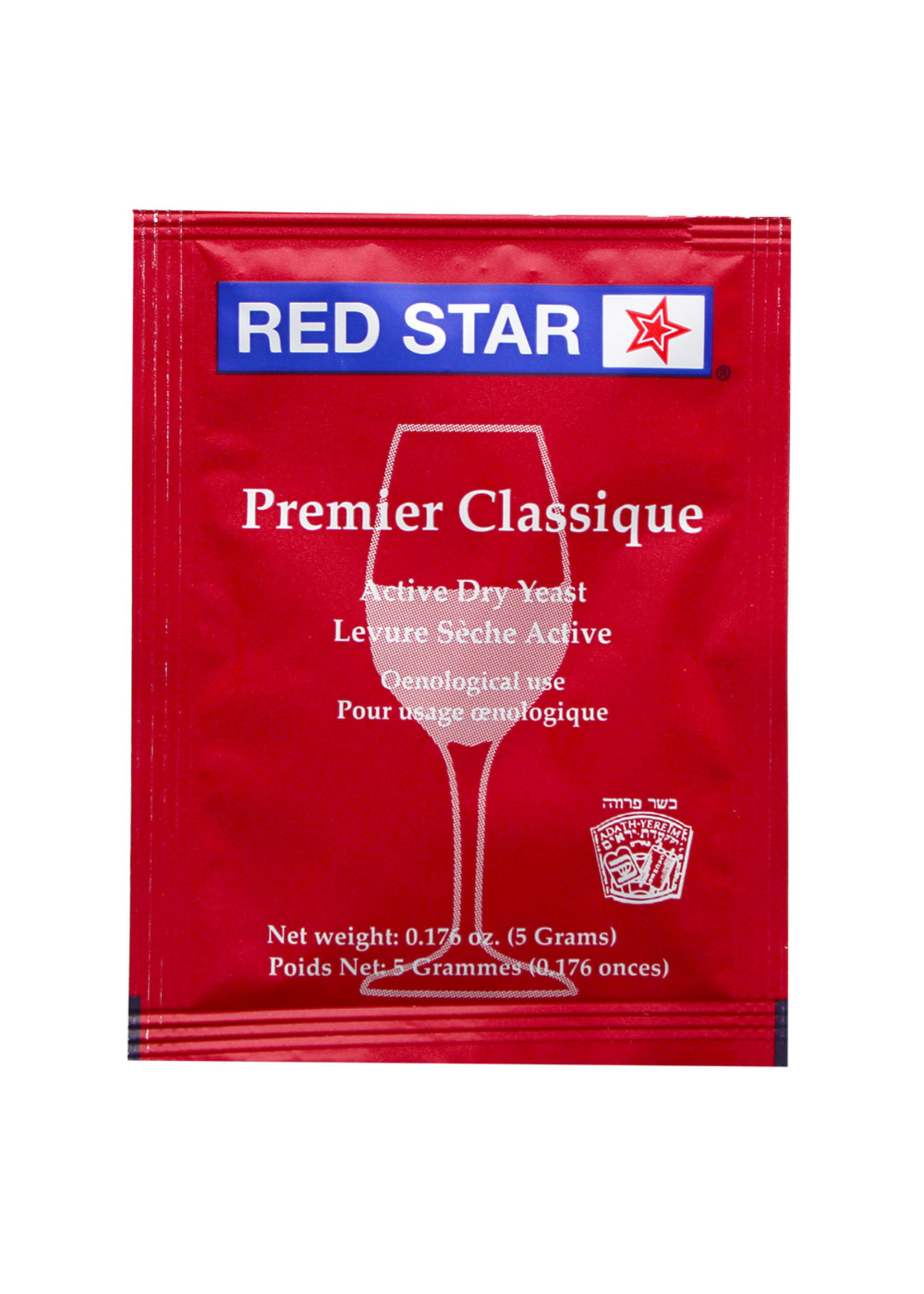 Red Star Premier Classique Dry Wine Yeast 5 Grams