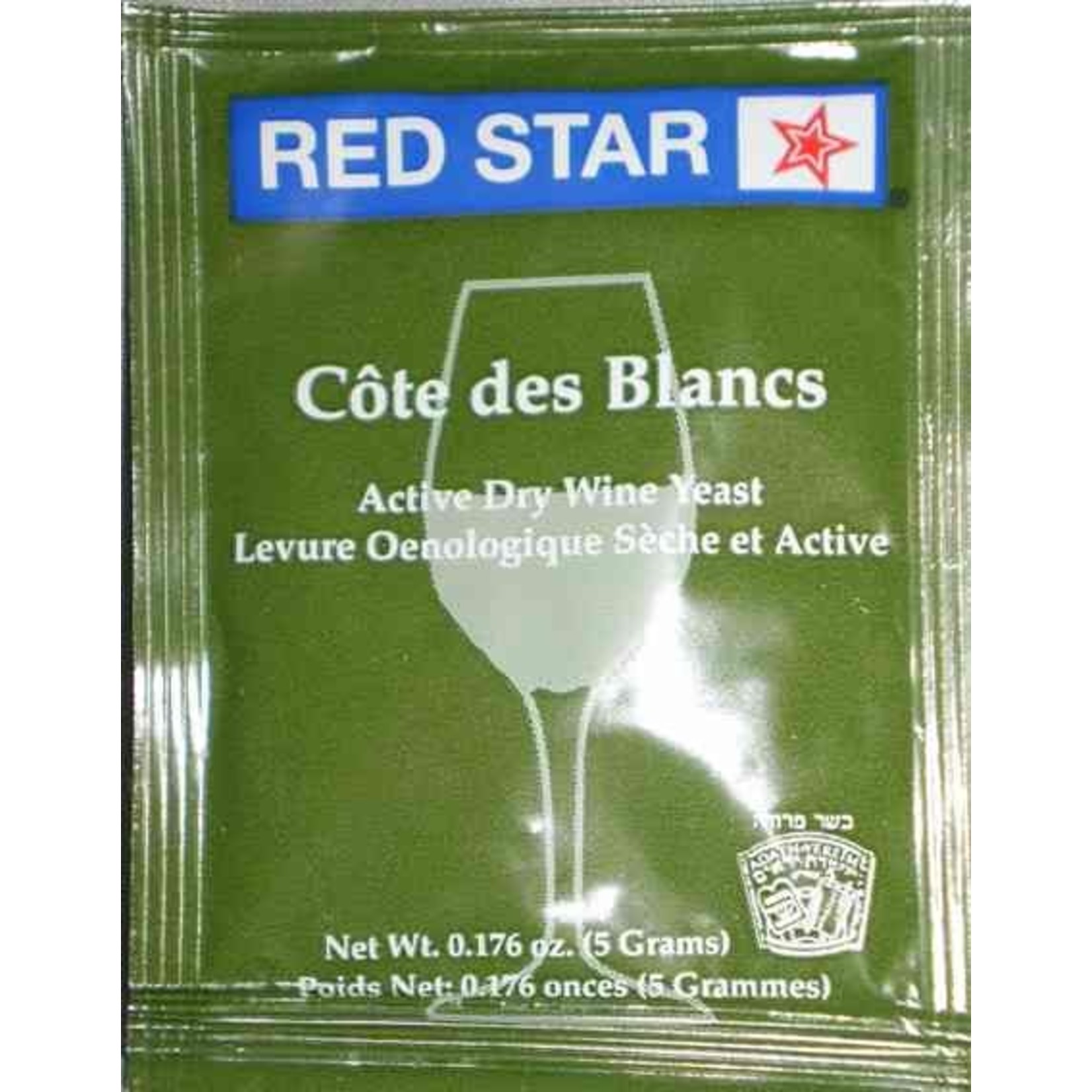 Red Star Cotes des Blancs Dry Wine Yeast 5g