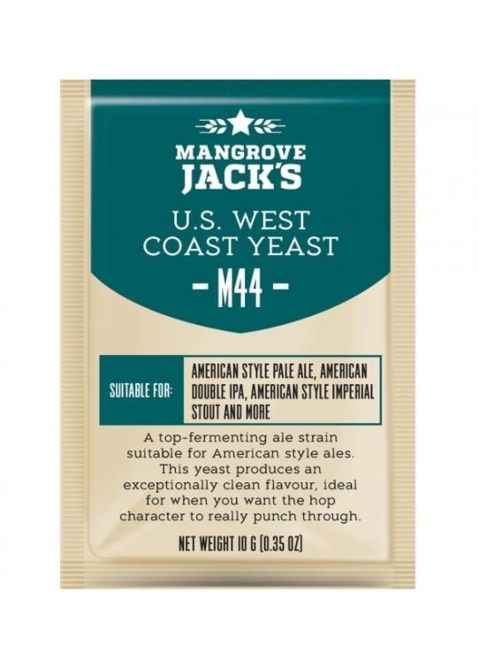 Mangrove Jack's M44 US West Coast Dry Yeast 10 Grams