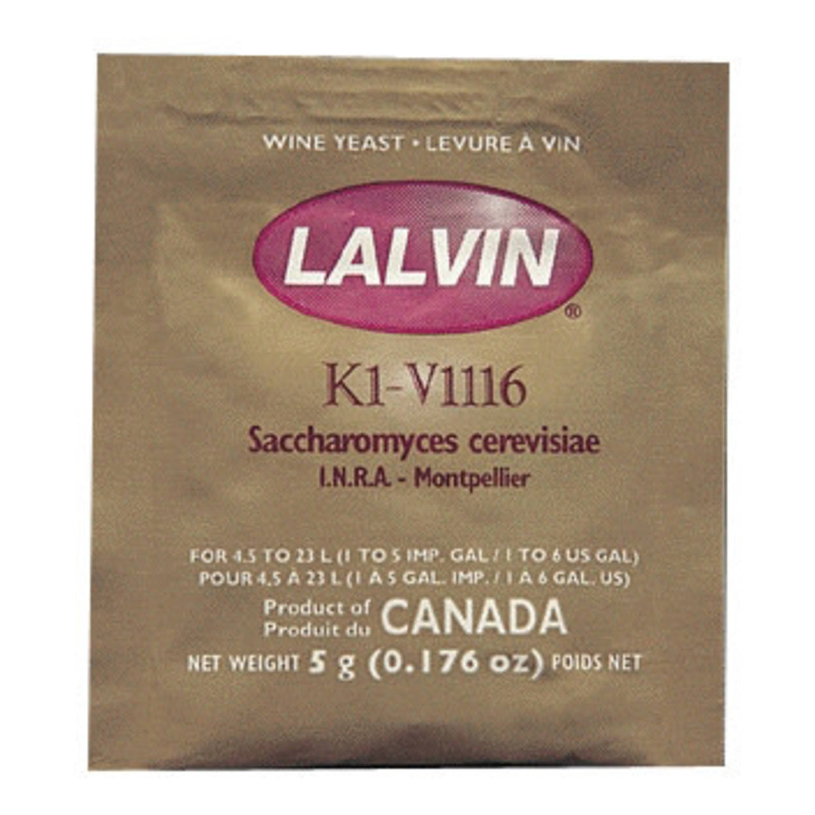 Lalvin K1V-1116 Dry Wine Yeast 5g