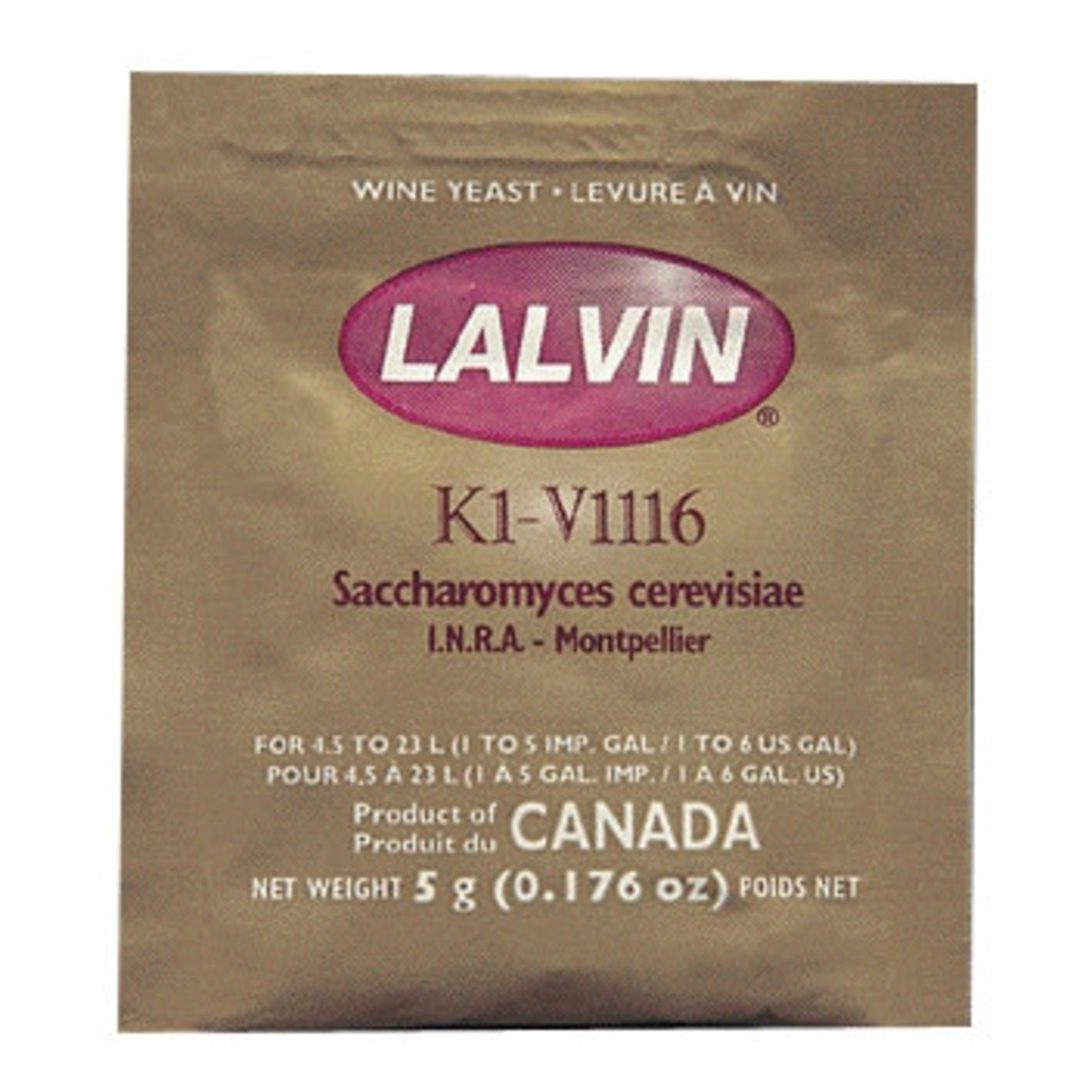 Lalvin Lalvin K1V-1116 Dry Wine Yeast 5 Grams