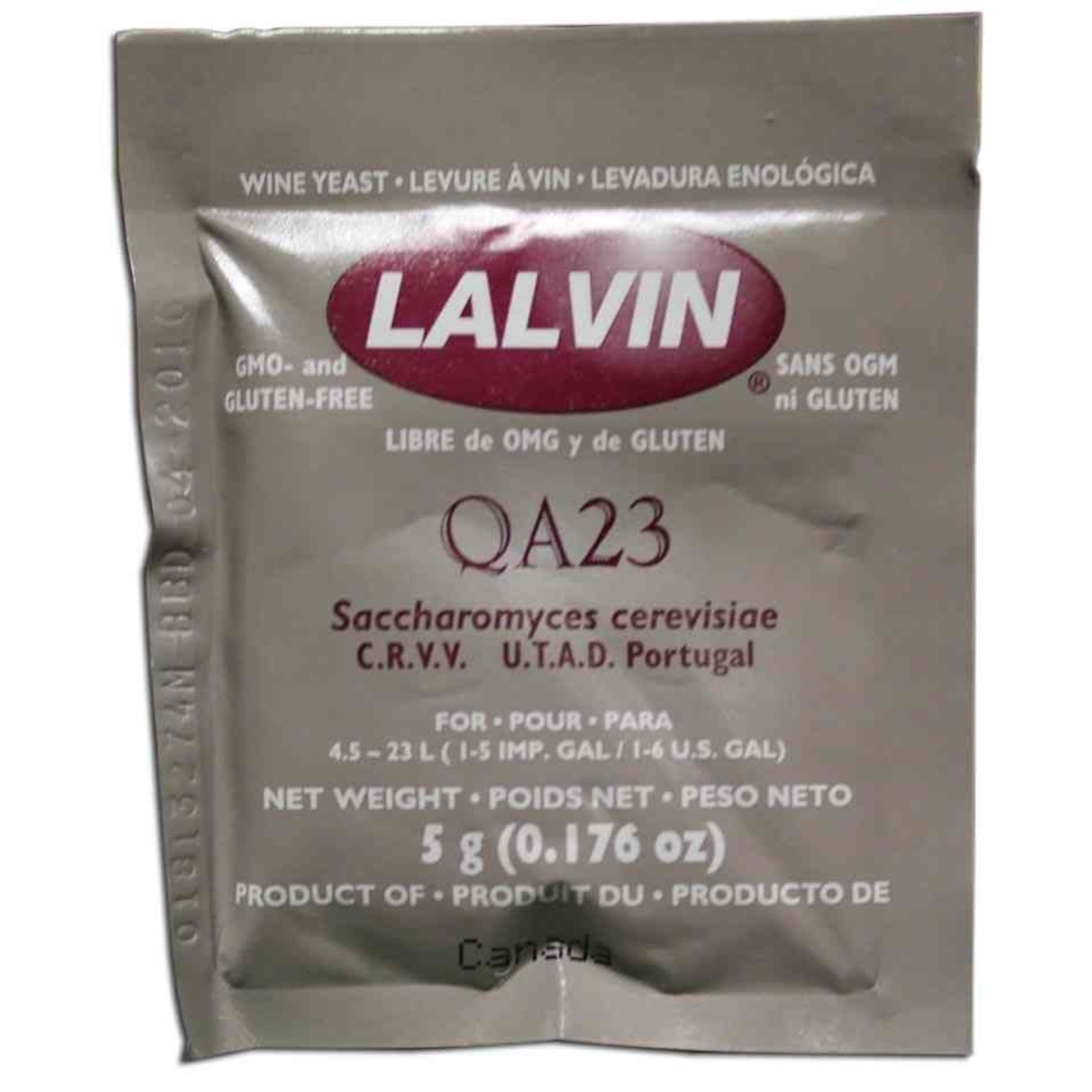 Lalvin QA23 Dry Wine Yeast 5g