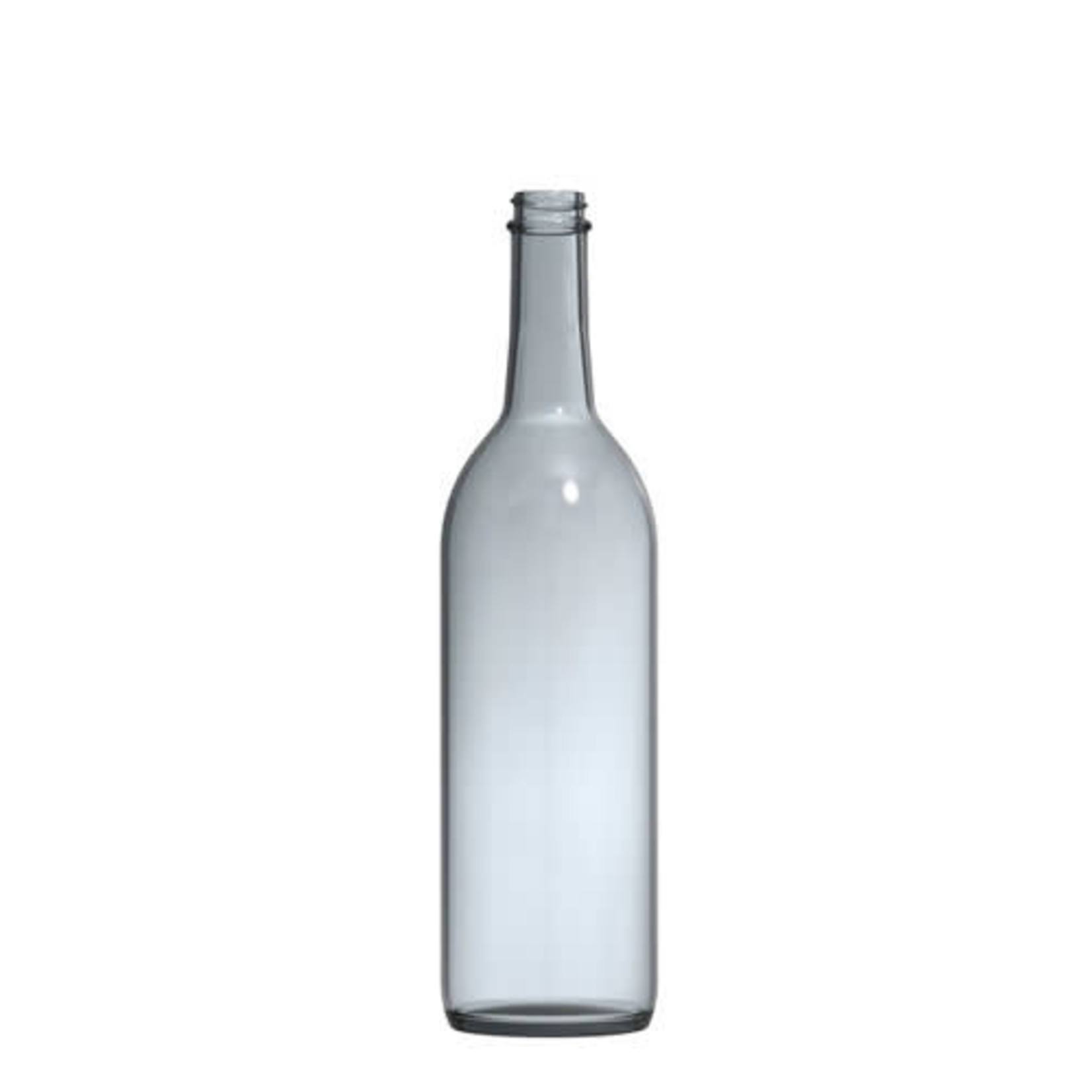 750ml Clear Screw Top Bordeaux Bottle 12/Case