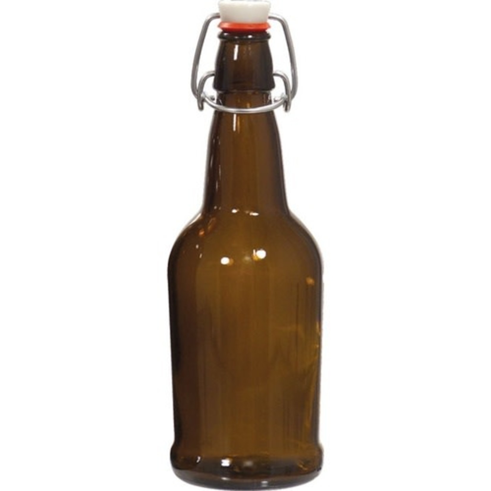 EZ Cap  Amber Bottle 16 oz  Single
