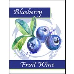Blueberry Fruit Wine Labels 30 Ct