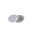 White Metal Screw Cap 38mm 1 Ct