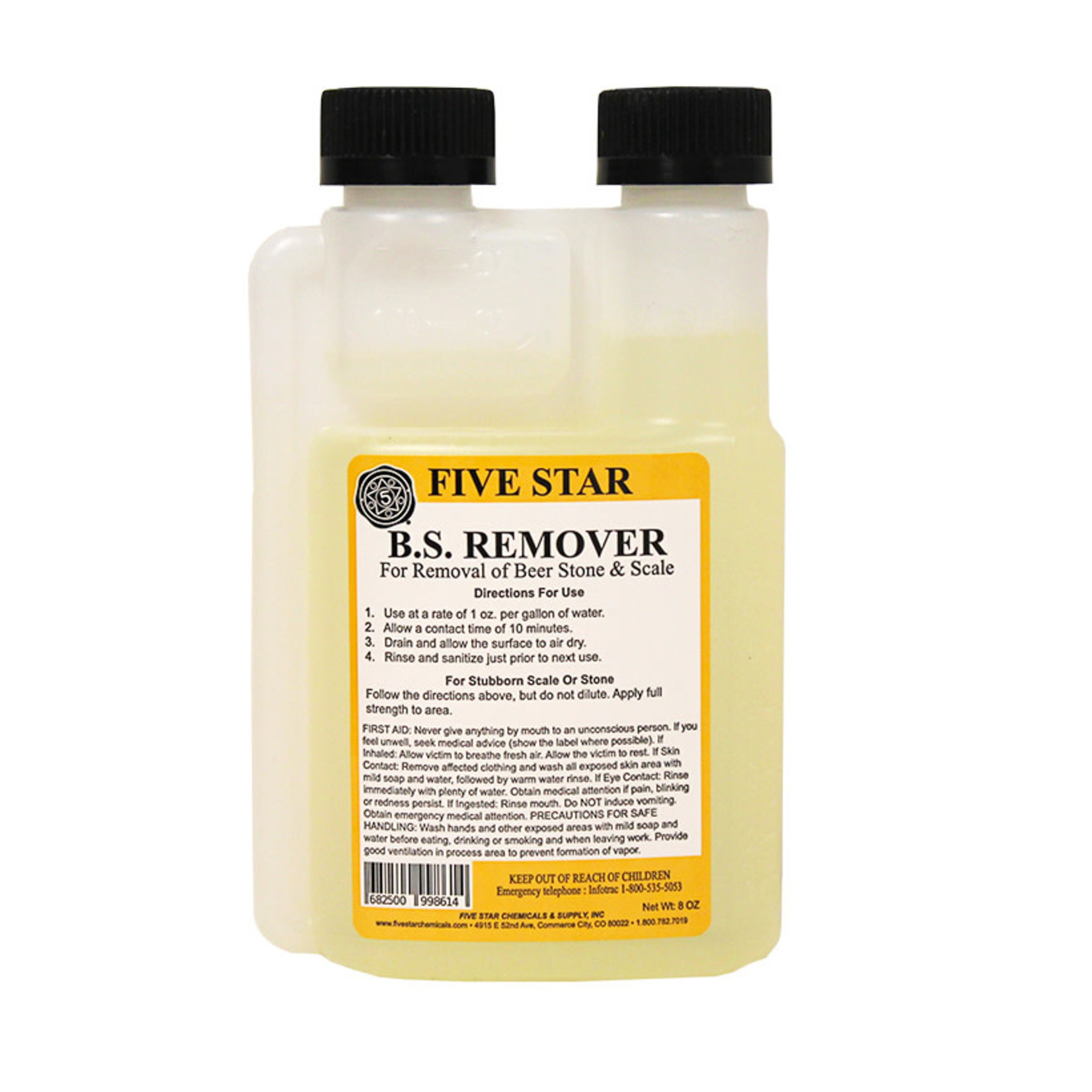 Five Star B.S. Beer Stone Remover 8 oz