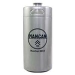 MANCAN MINI KEG GROWLER 128 OZ STAINLESS STEEL