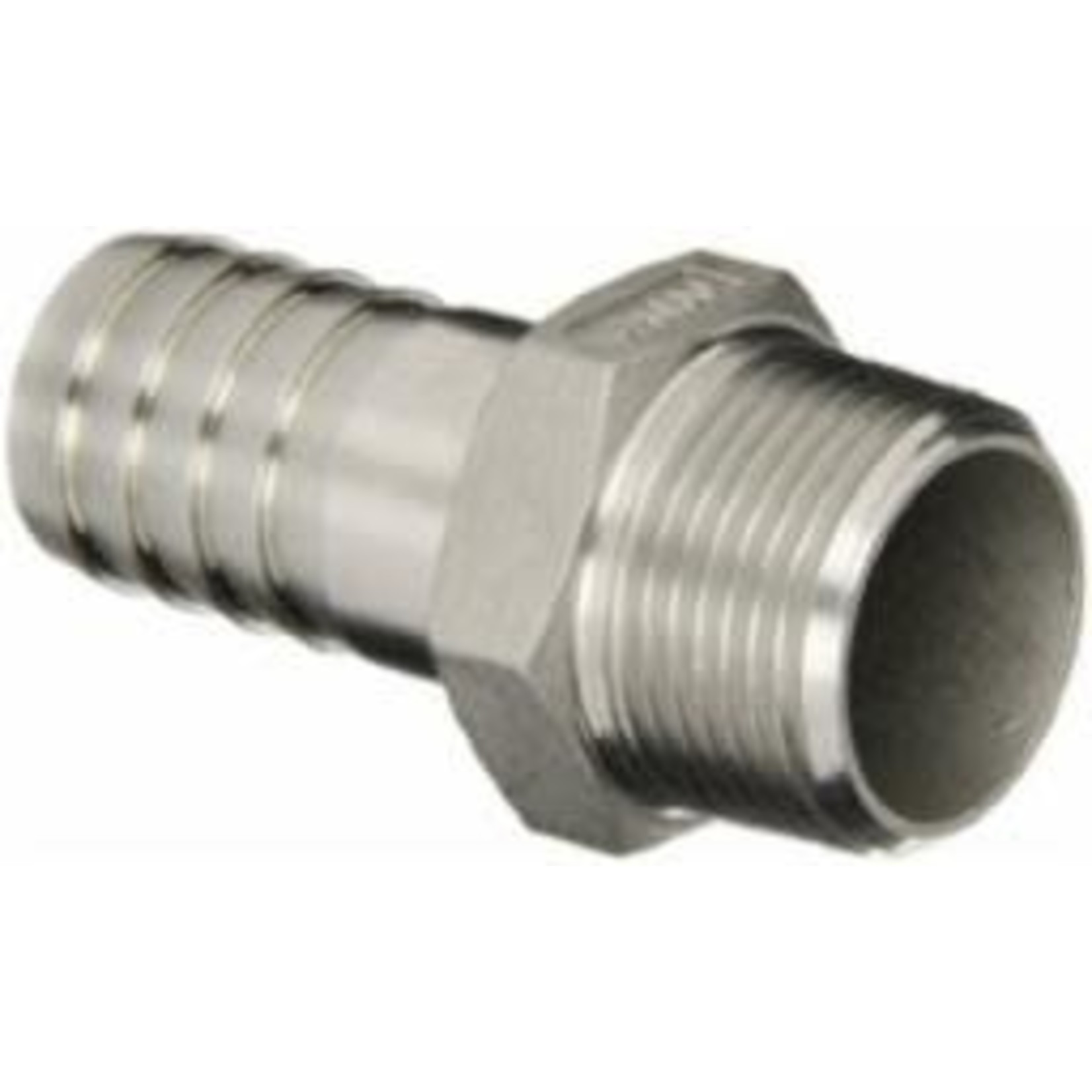 SS 1/2" Barbed Hose Fitting 1/2" Male NPT