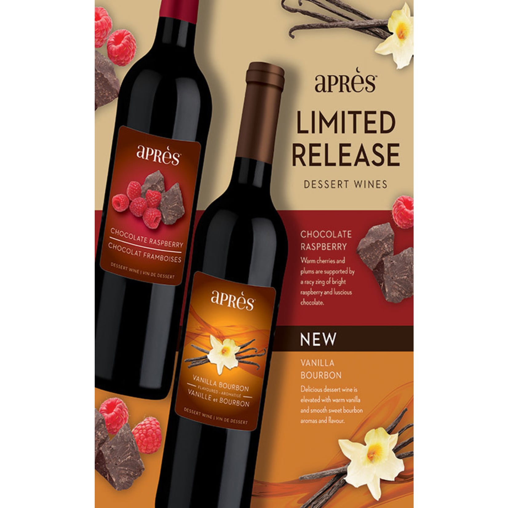 WineXpert Apres Vanilla Bourbon Flavored Dessert Wine 8L Ingredient Kit