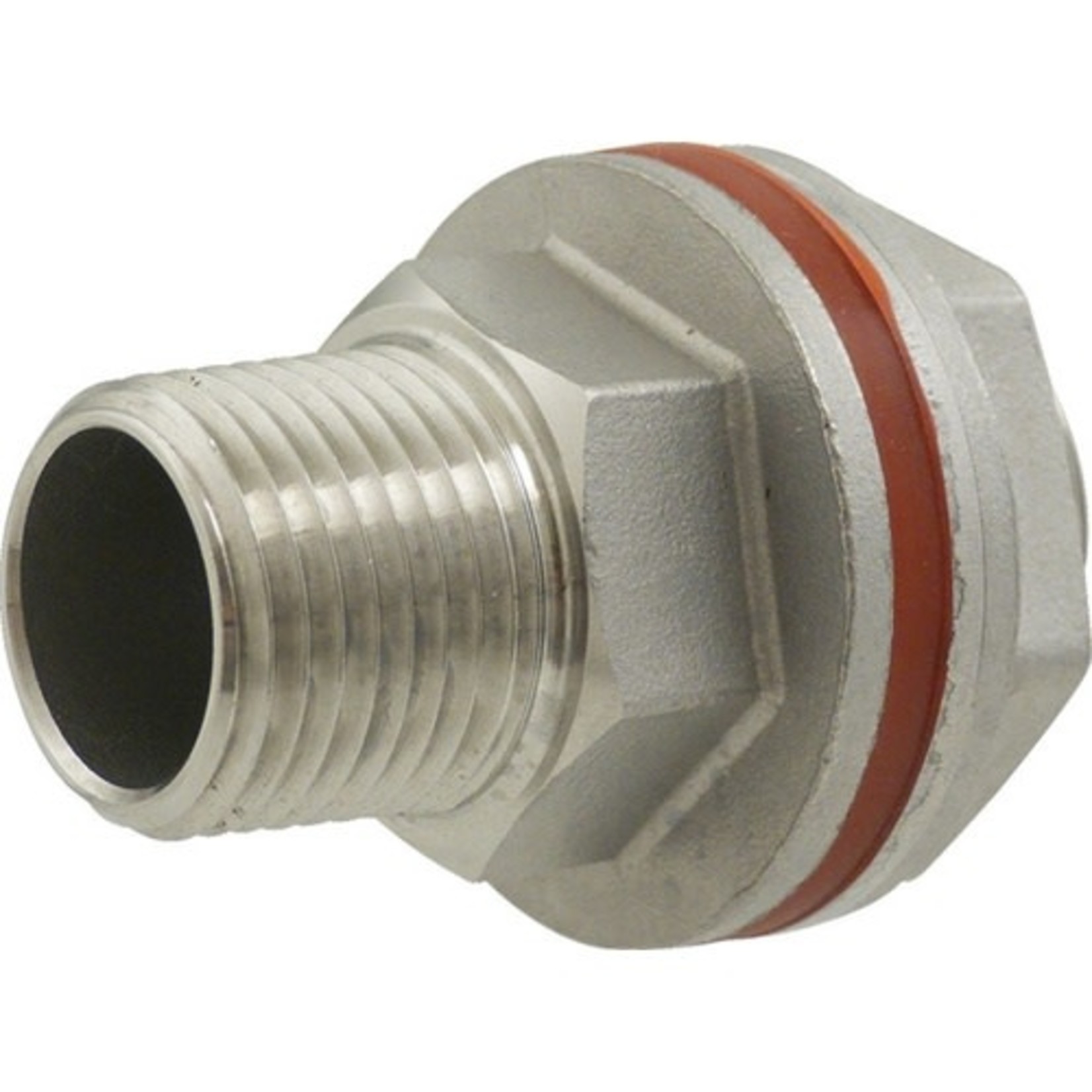 S/S Bulkhead 1/2" FPT x 1/2" MPT