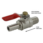 1/4 MPT 3/8 Barb Ball Valve