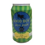 Good Boy Dog Beer IPA lot in the yard
