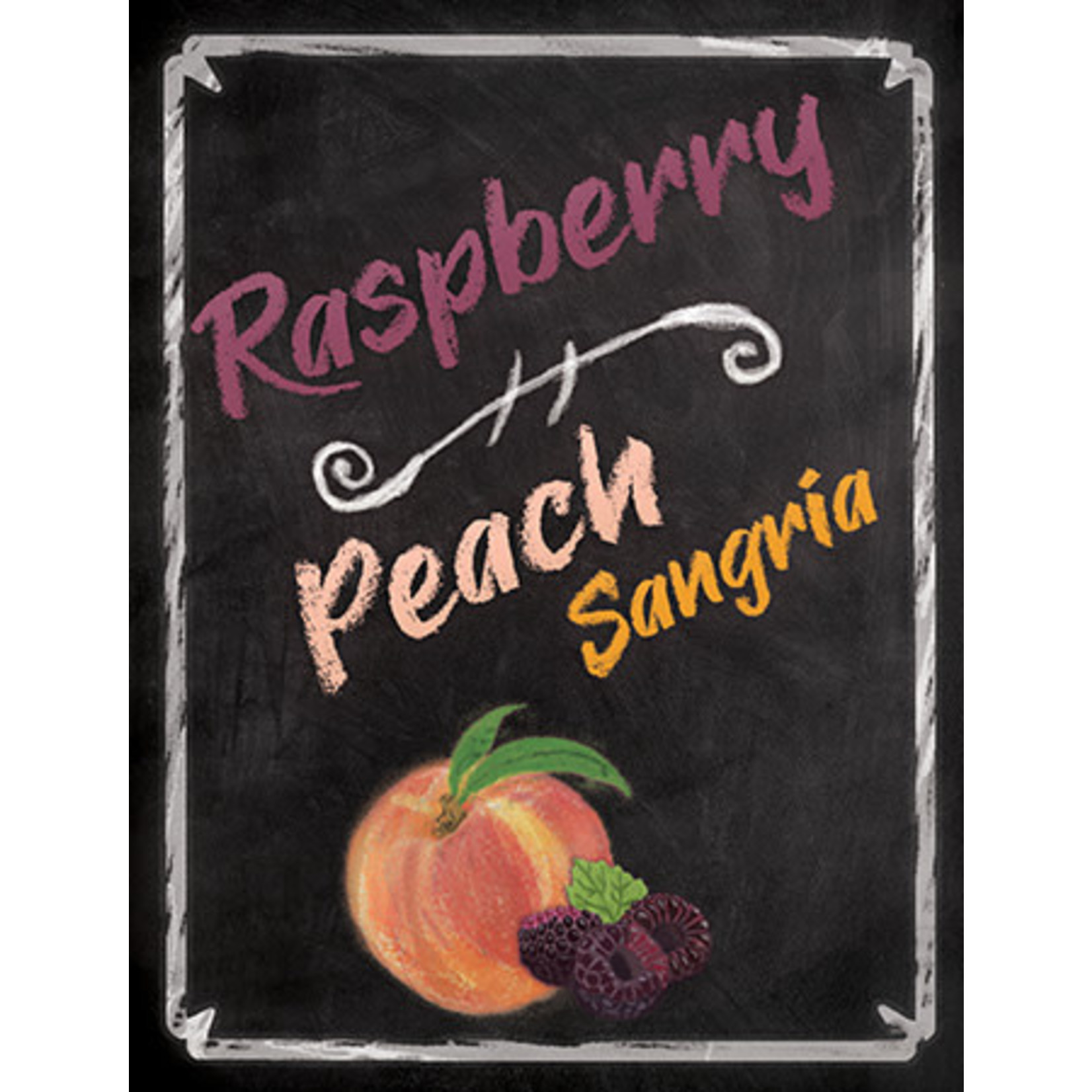 Raspberry Peach Sangria Wine Labels 30Ct