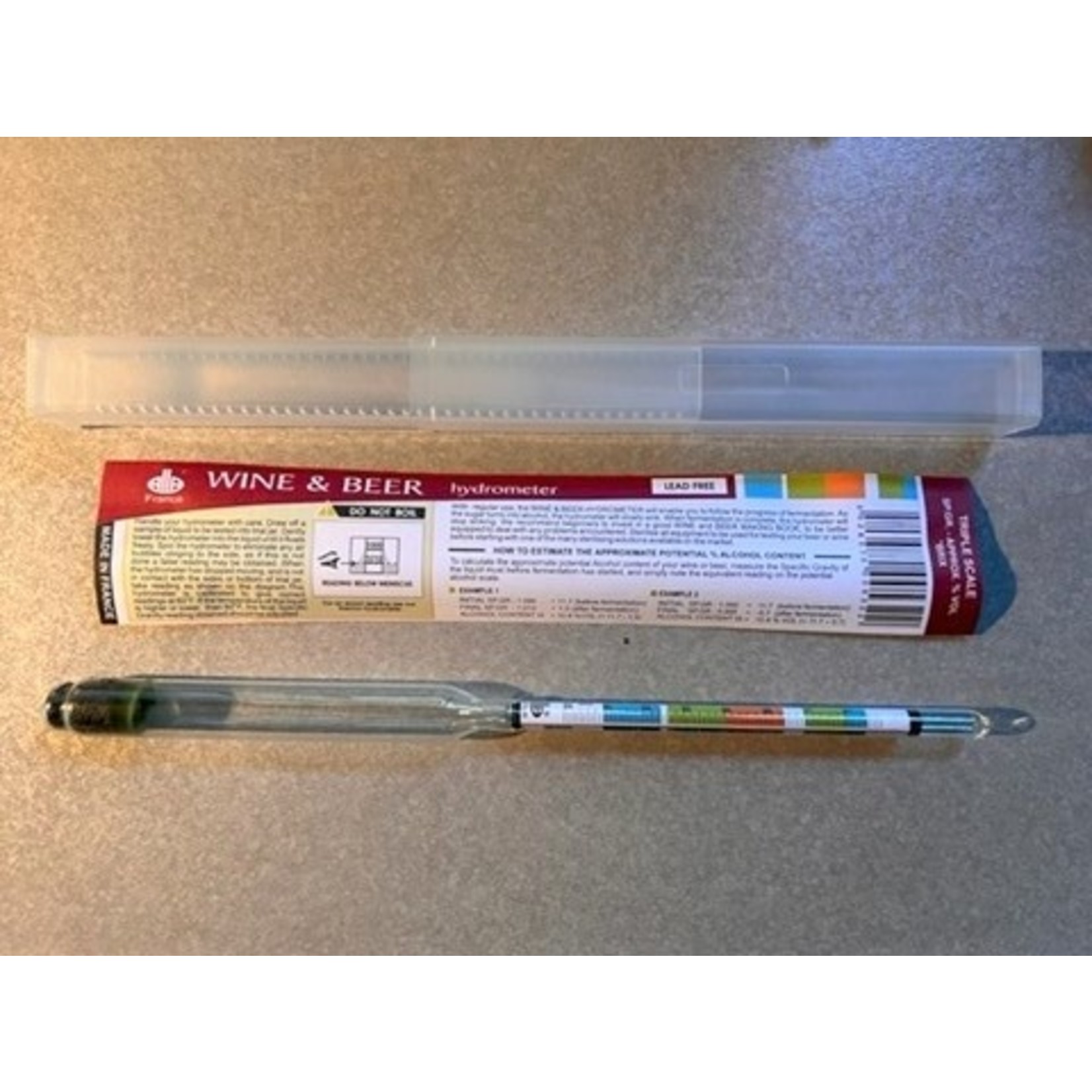 Triple Scale Hydrometer 0-22%