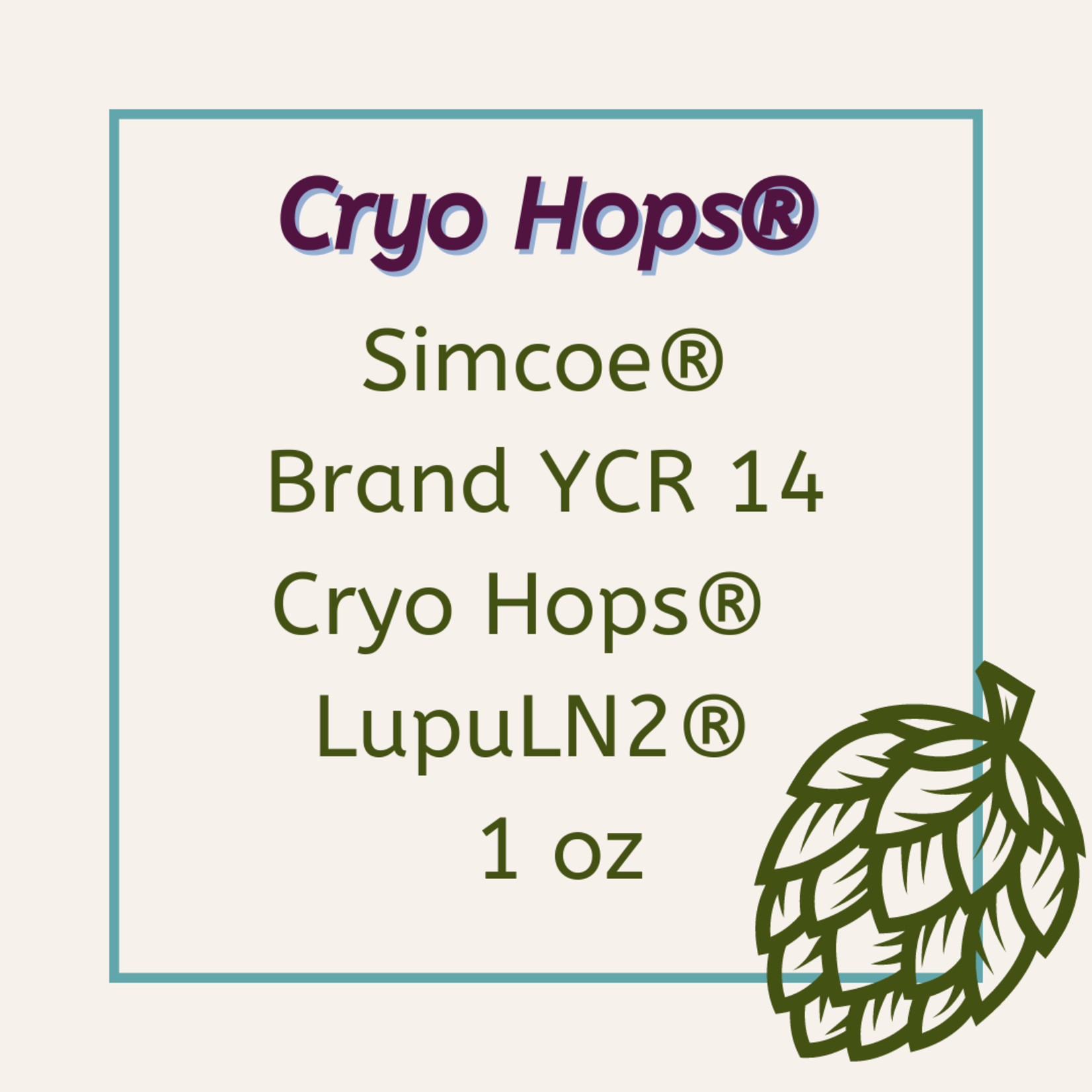 Yakima Chief Cryo Hops® Simcoe® Hops 1 oz