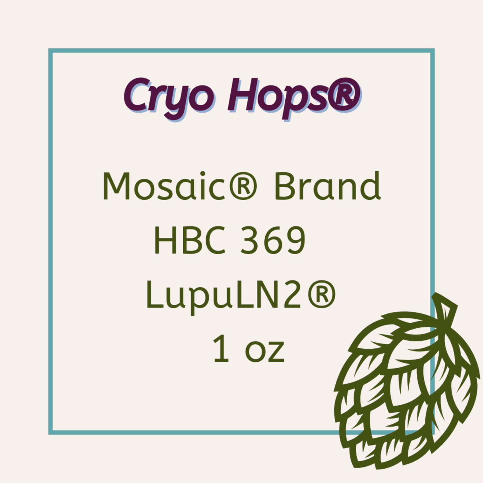 Yakima Chief Cryo Hops®  Mosaic® Hops 1 oz