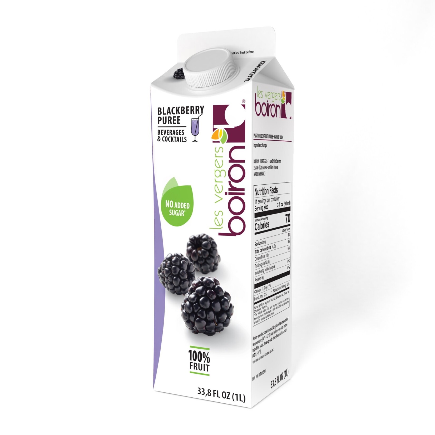 Boiron Blackberry Ambient Fruit Puree  1L