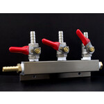 3-Way Manifold w/ 5/16" Inlet & Outlet Barb